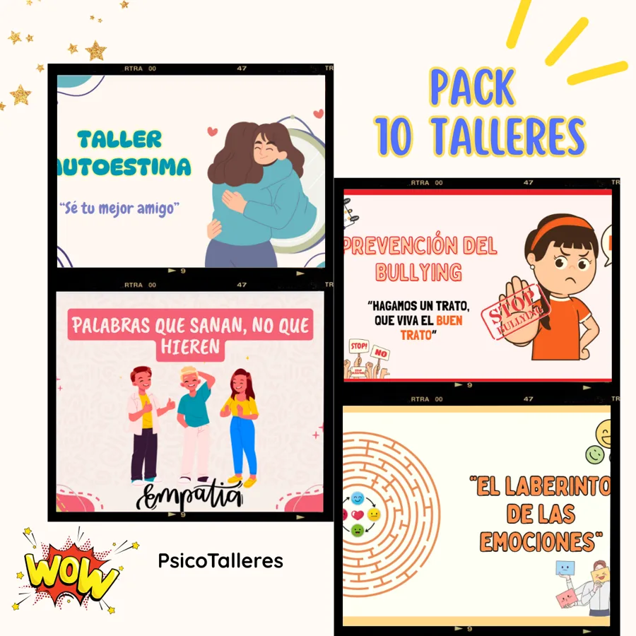 Diapositivas del Pack de 10 Talleres para Estudiantes