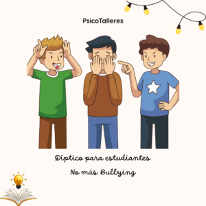 Díptico adolescentes: "No más Bullying"