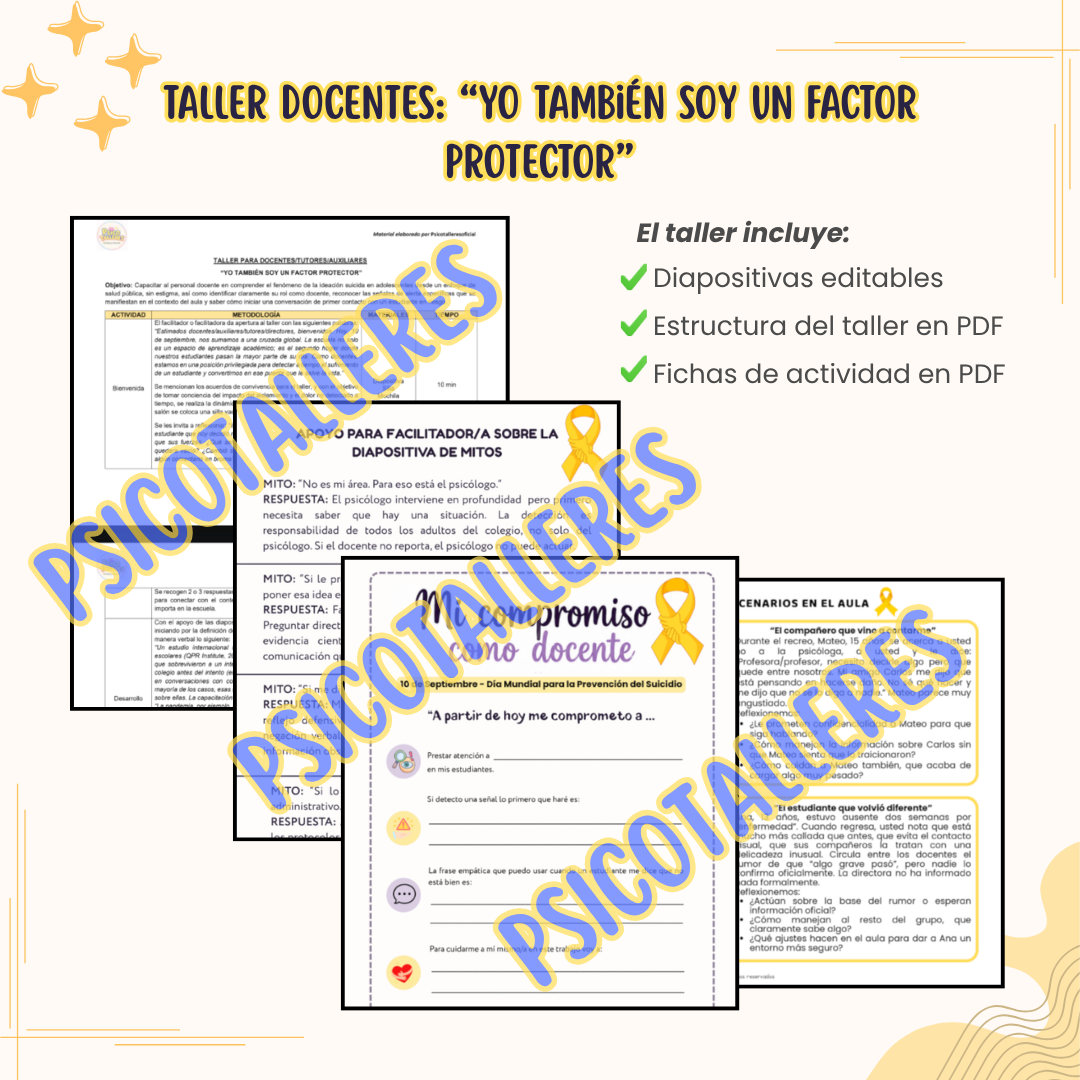 Taller para Docentes: Yo también soy un factor protector - Imagen 3