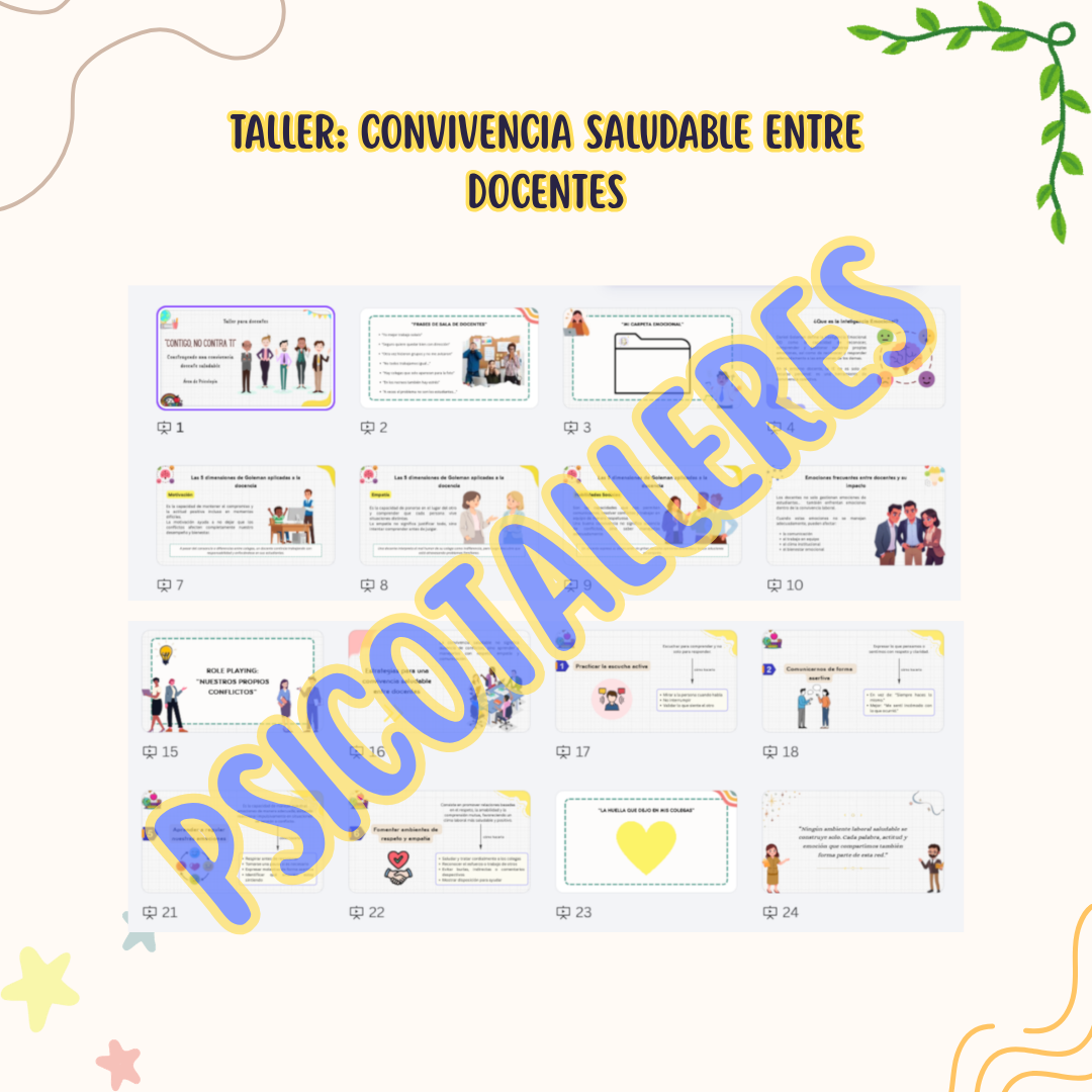 Taller Convivencia Saludable entre Docentes - Imagen 2
