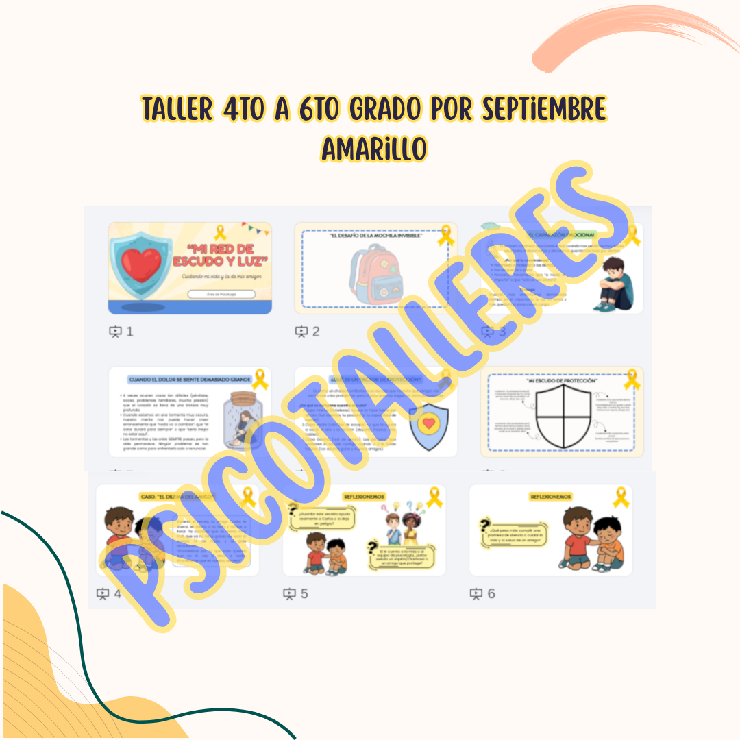 Taller Primaria (4.° a 6.° Grado) por Septiembre Amarillo - Imagen 2