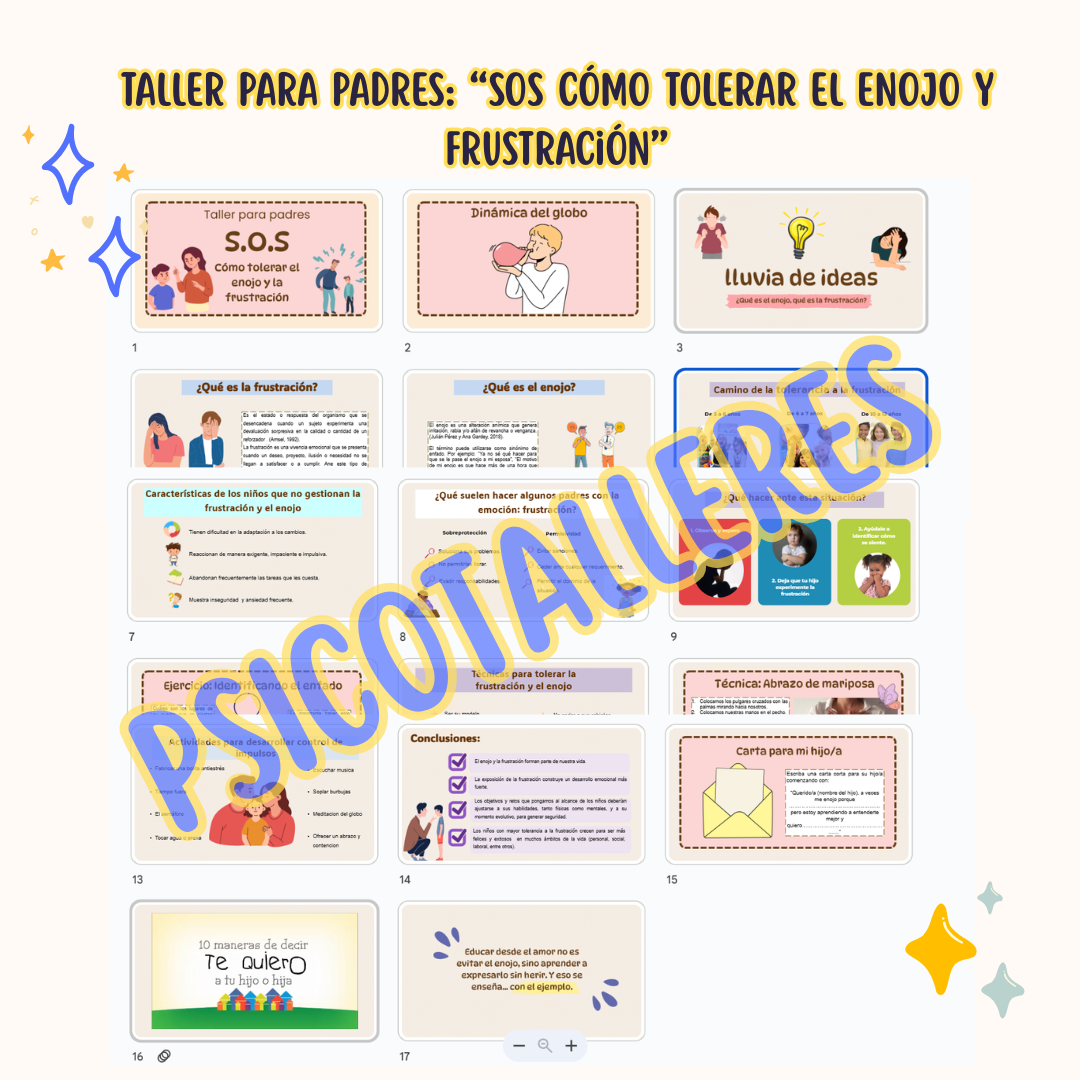 Taller para padres: Tolerancia al Enojo y Frustración en niños - Imagen 2