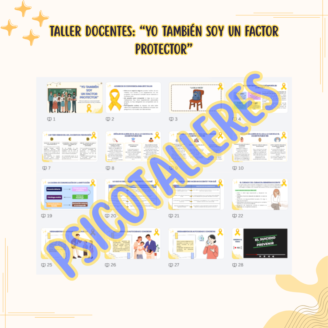 Taller para Docentes: Yo también soy un factor protector - Imagen 2