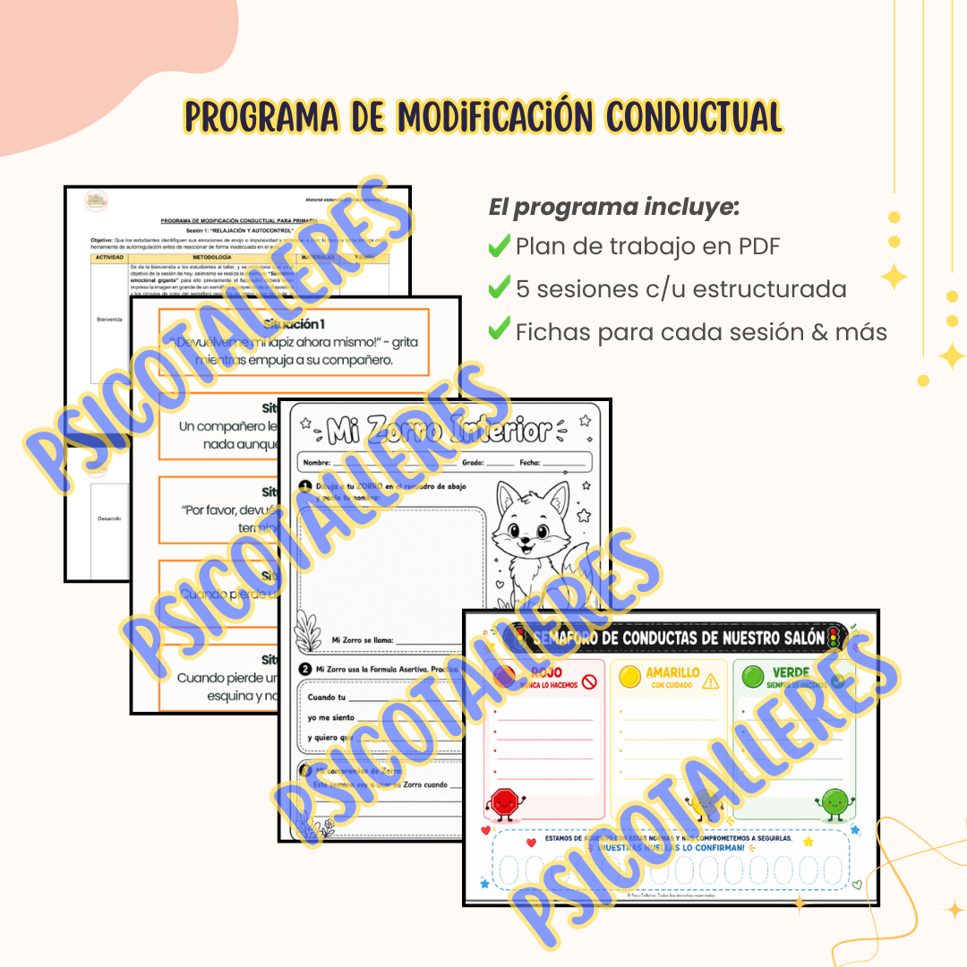 Programa de Modificación Conductual - Imagen 3