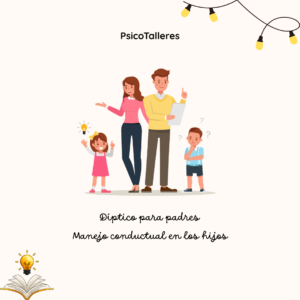 Díptico para padres: Manejo conductual en los hijos